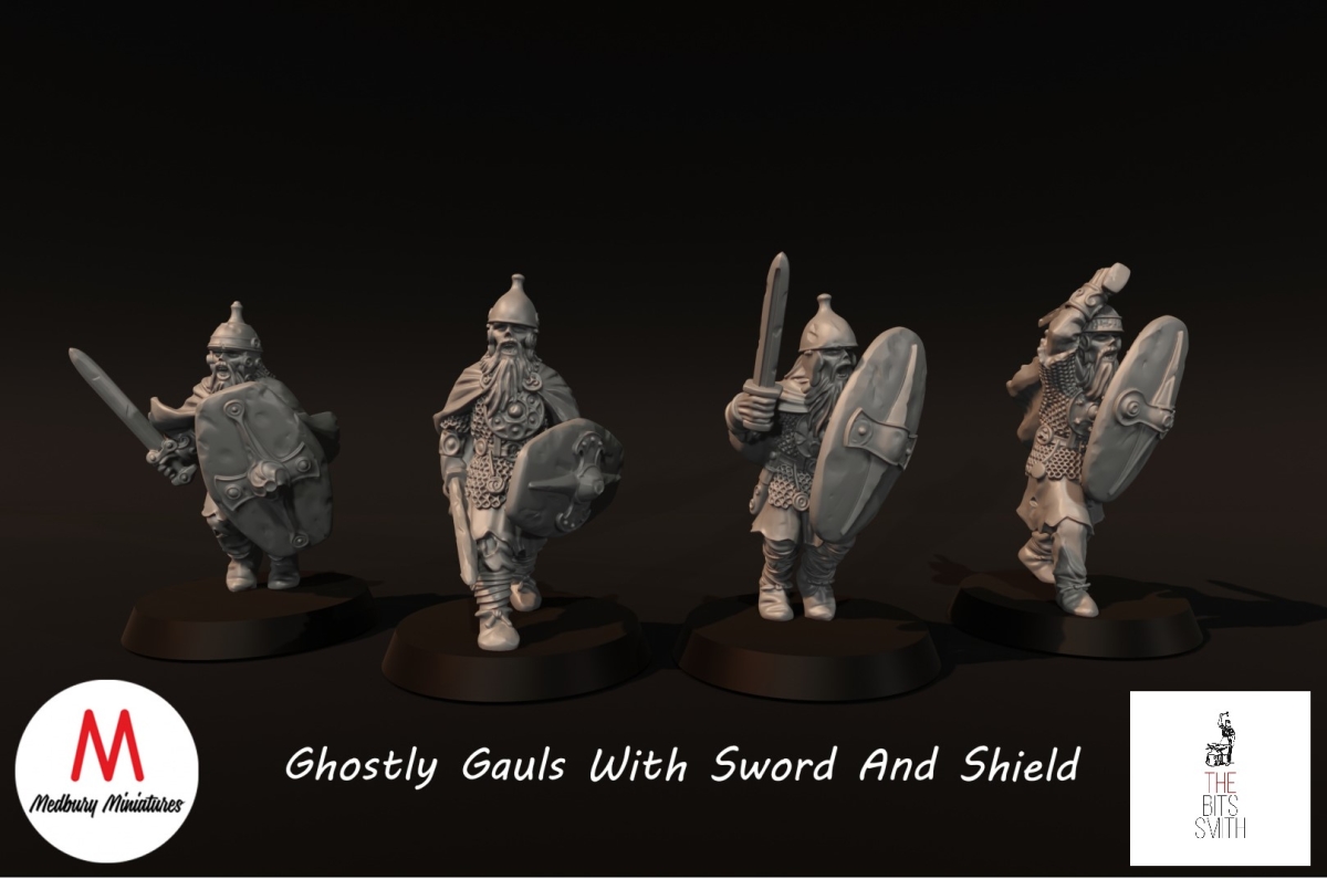 Ghostly Gauls mit Schwertern